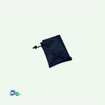 Zusammengefaltete Nylon-Einkaufstasche in der Farbe "navy" (blau).